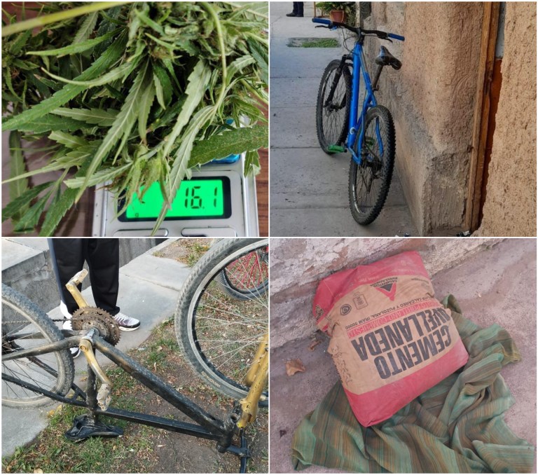 Siete detenidos, secuestros de elementos robados y cogollos de cannabis