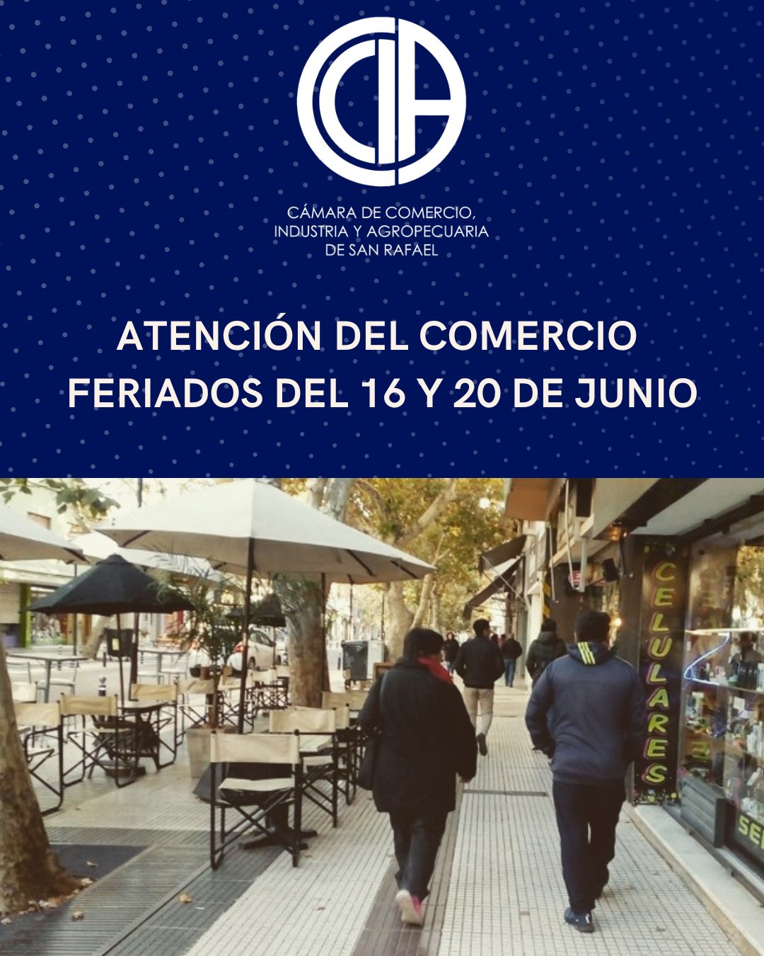 *ATENCIÓN DEL COMERCIO EN LOS FERIADOS DEL 16 Y 20 DE JUNIO