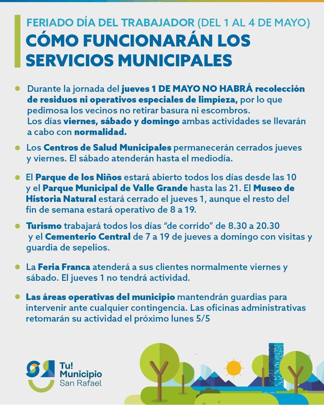 FUNCIONAMIENTO DE LOS SERVICIOS MUNICIPALES DURANTE EL FINDE XL